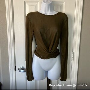 Modern Citizen Olive Long Sleeve Top